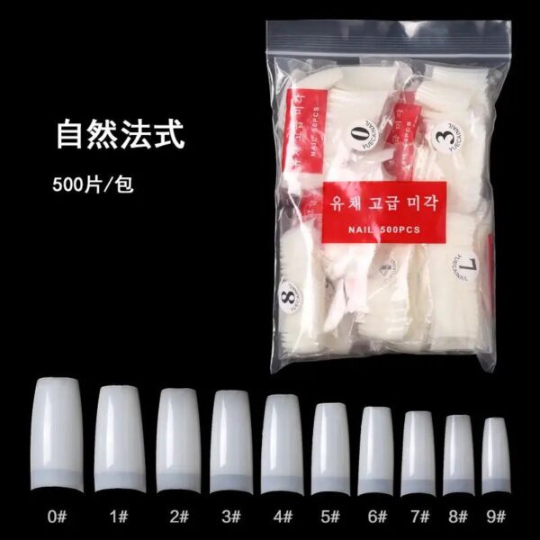 C Cut Nail Tip (500pcs) Packet